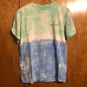 Blue/green tie dye tshirt